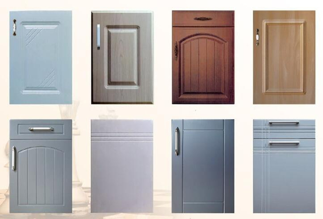 Kitchen Furniture Parts 18mm RTF Thermofoil PVC Vacuum MDF Kitchen Cabinet Door/Cupboard Door