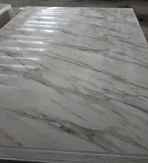 PVC High Gloss UV Wall Panel for Indoor Decoration - Customizable Marble Finish From China Supplier