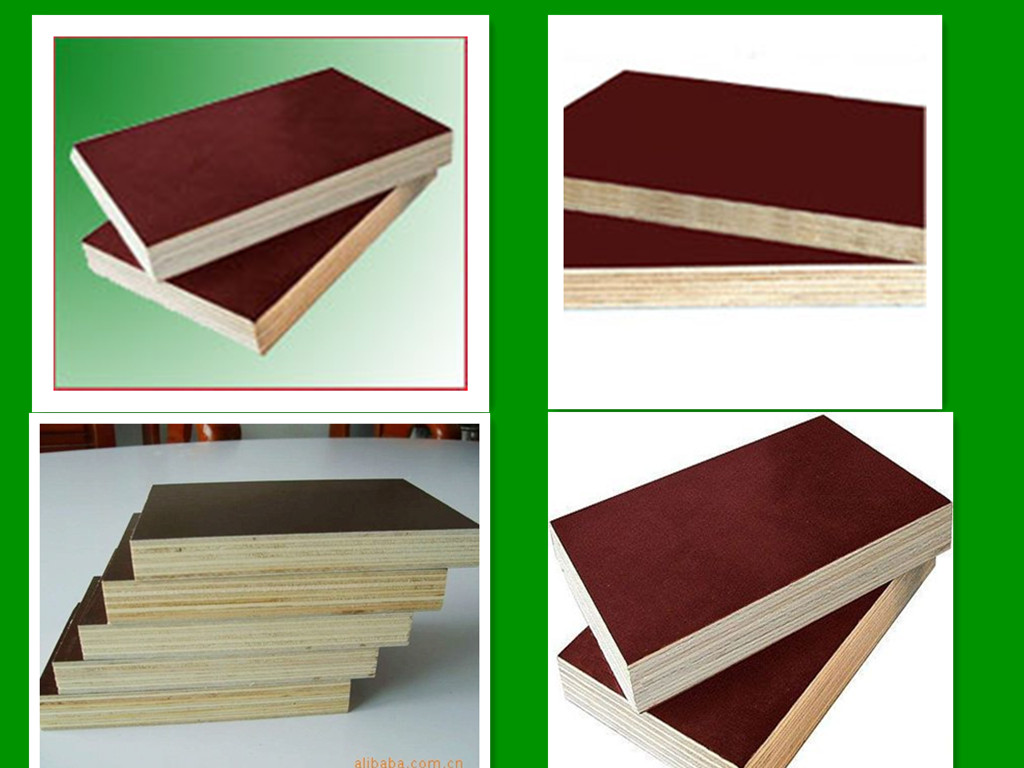 4X8 Concrete Construction Form Poplar Formwork Black Brown Film Face Plywood Shuttering Plywood