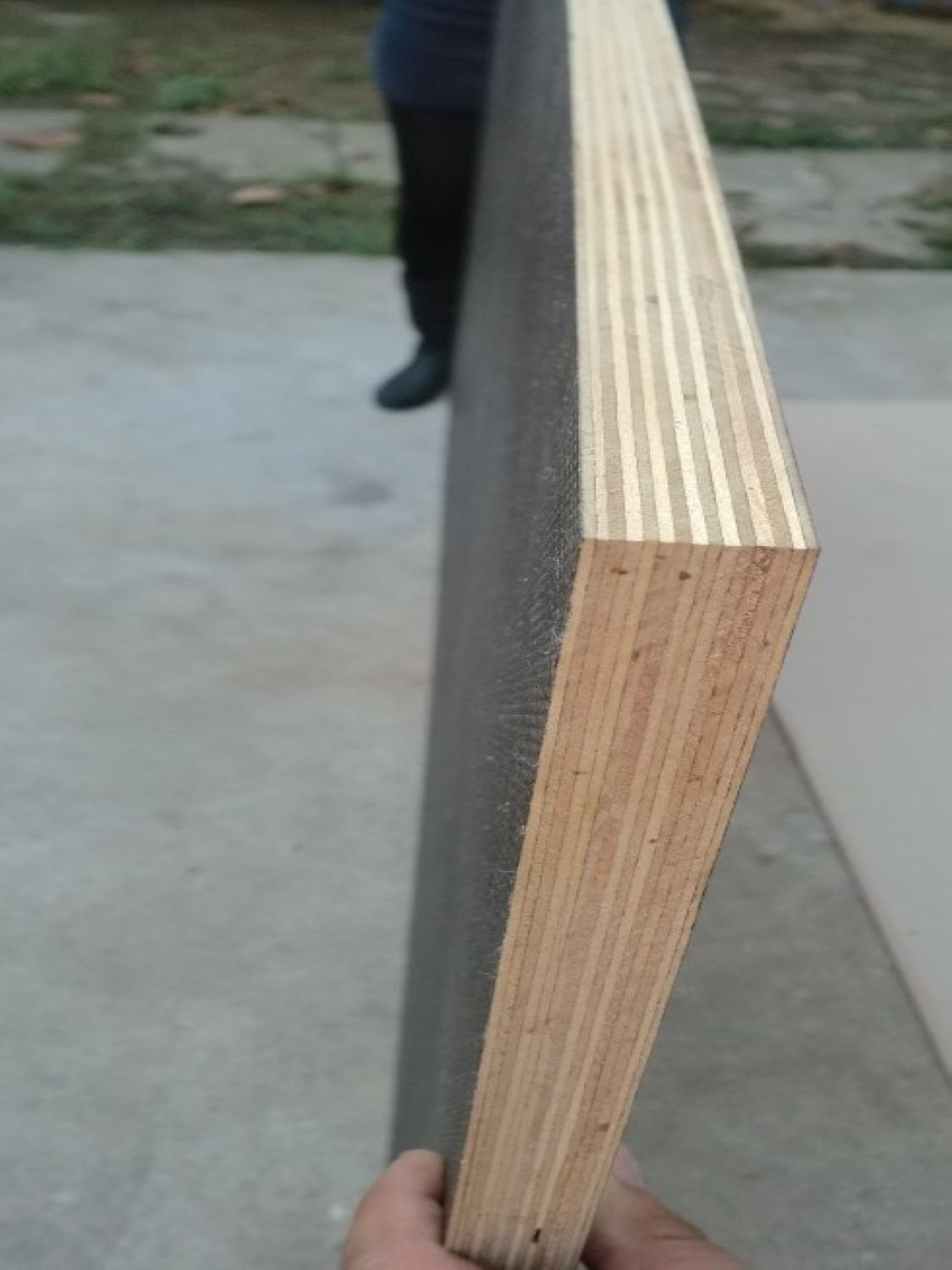 Full core of film face plywood