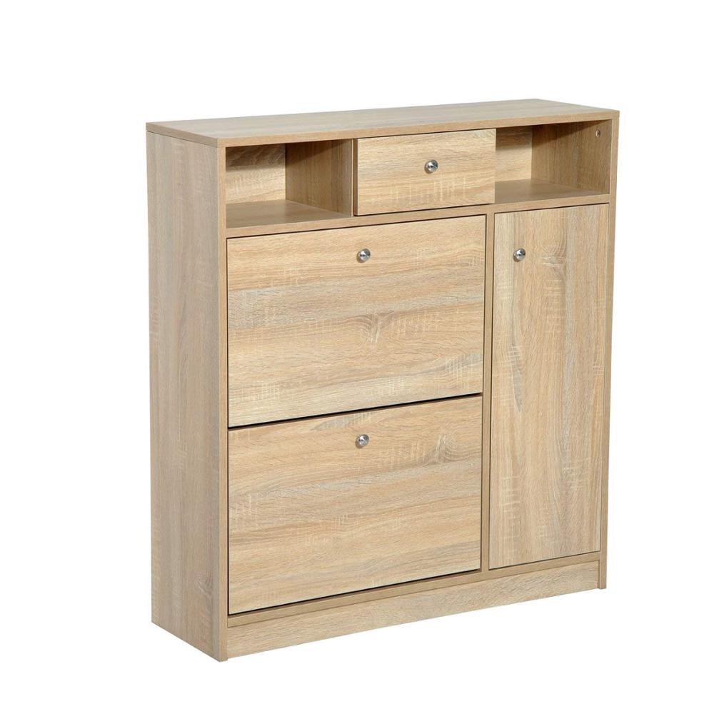 Wood Panel MDF/Particle Board/Plywood Shoe Cabinet Rack