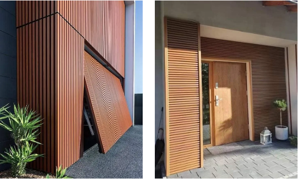 Interior Decorative WPC Fluted Wall Cladding Integrated PVC Wooden Louver Panel
