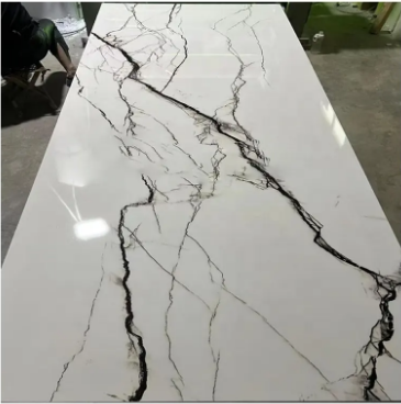 High Glossy PVC Marble Sheet UV Marble Sheet 3D Printing Marble Sheet Wall Decorative Panel